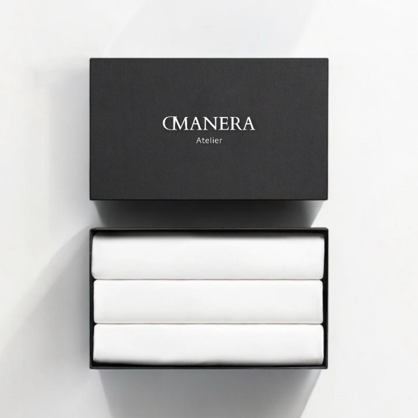 3 Pack RAW White Basic T-Shirt Regular Fit - DMANERA Atelier