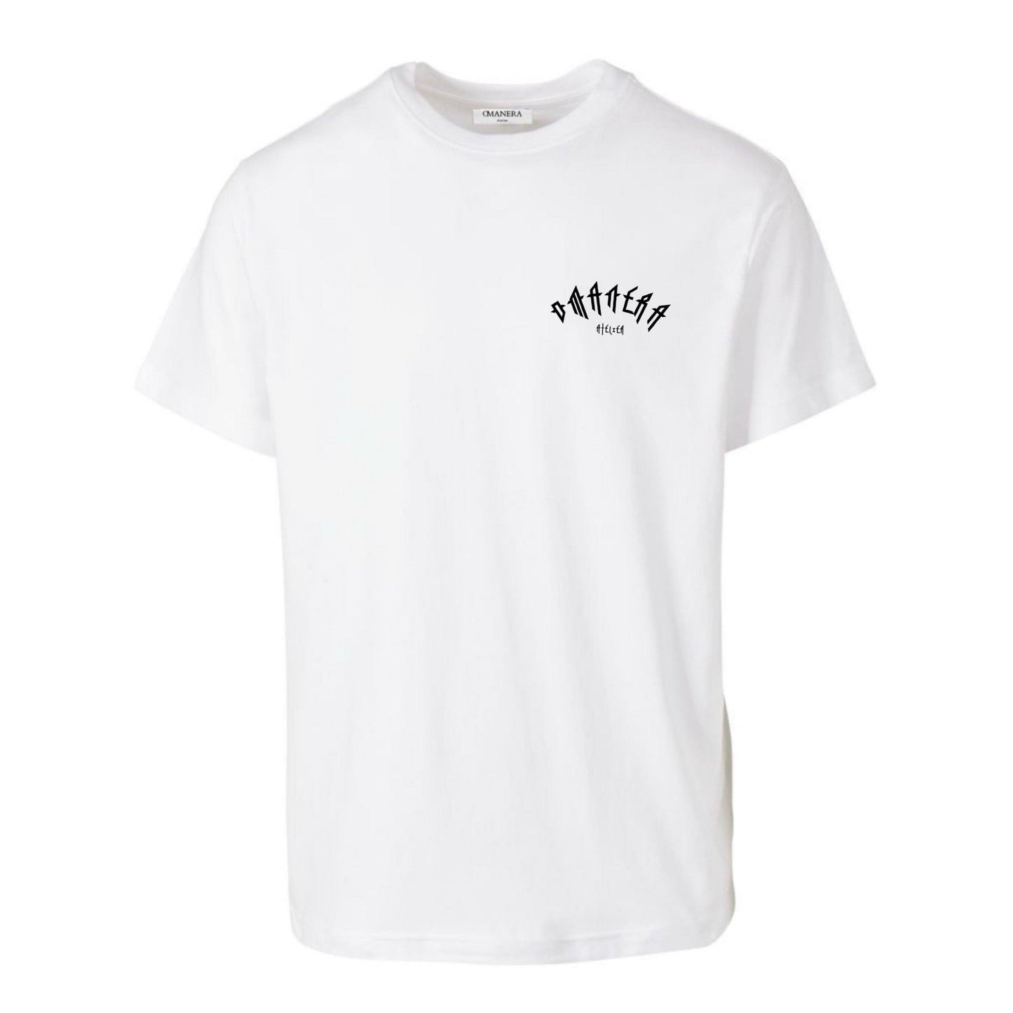 Premium Basic T-Shirt White/Black - DMANERA Atelier