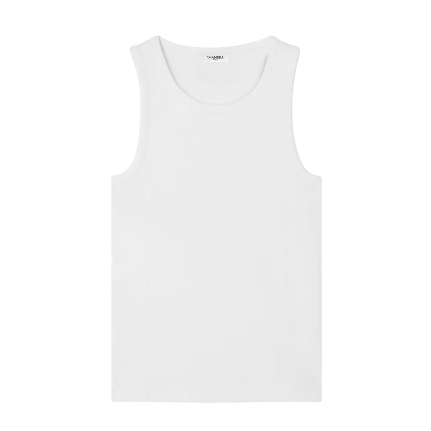 RAW Ribbed Tank Top White