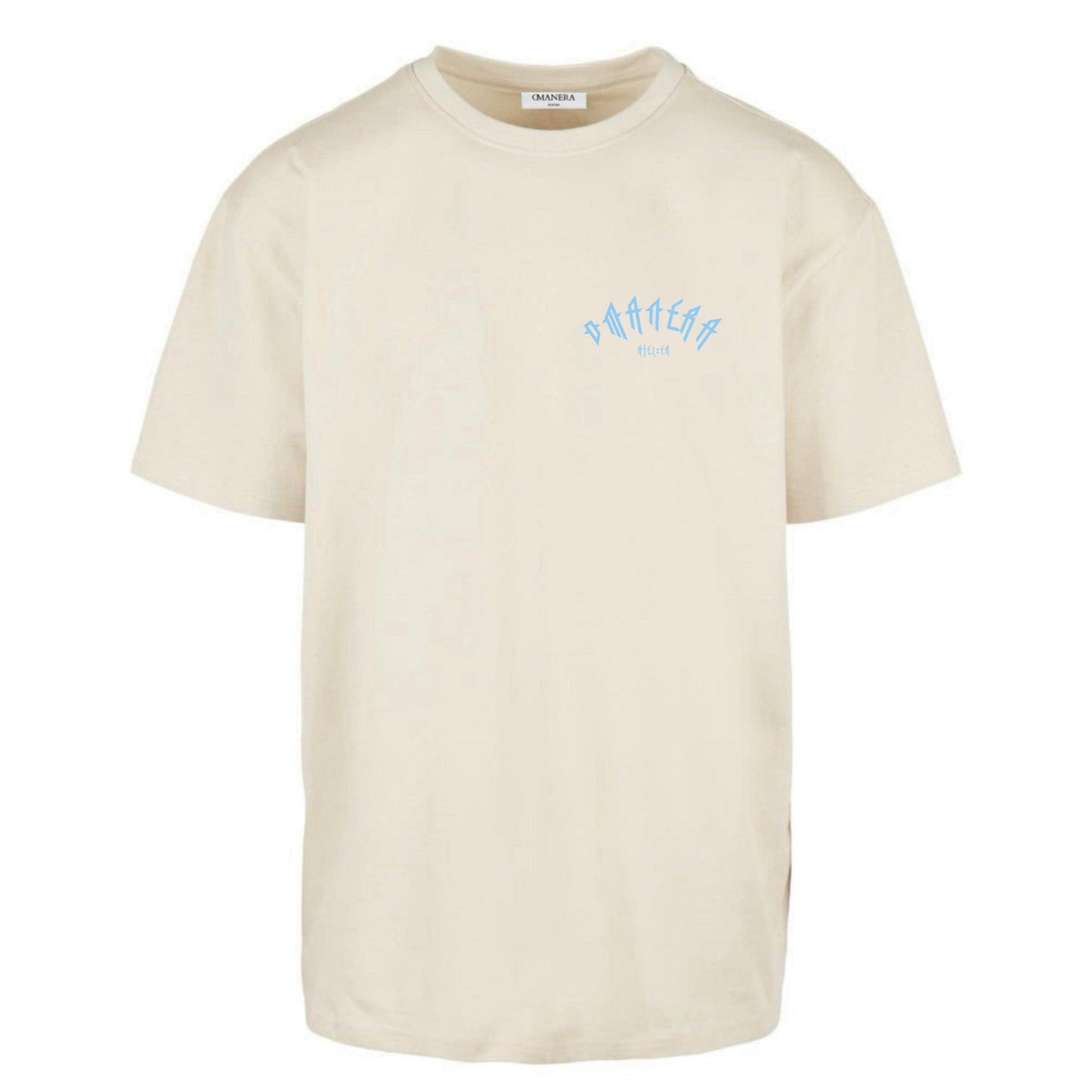 Oversize Shirt Sand/Lightblue - DMANERA Atelier