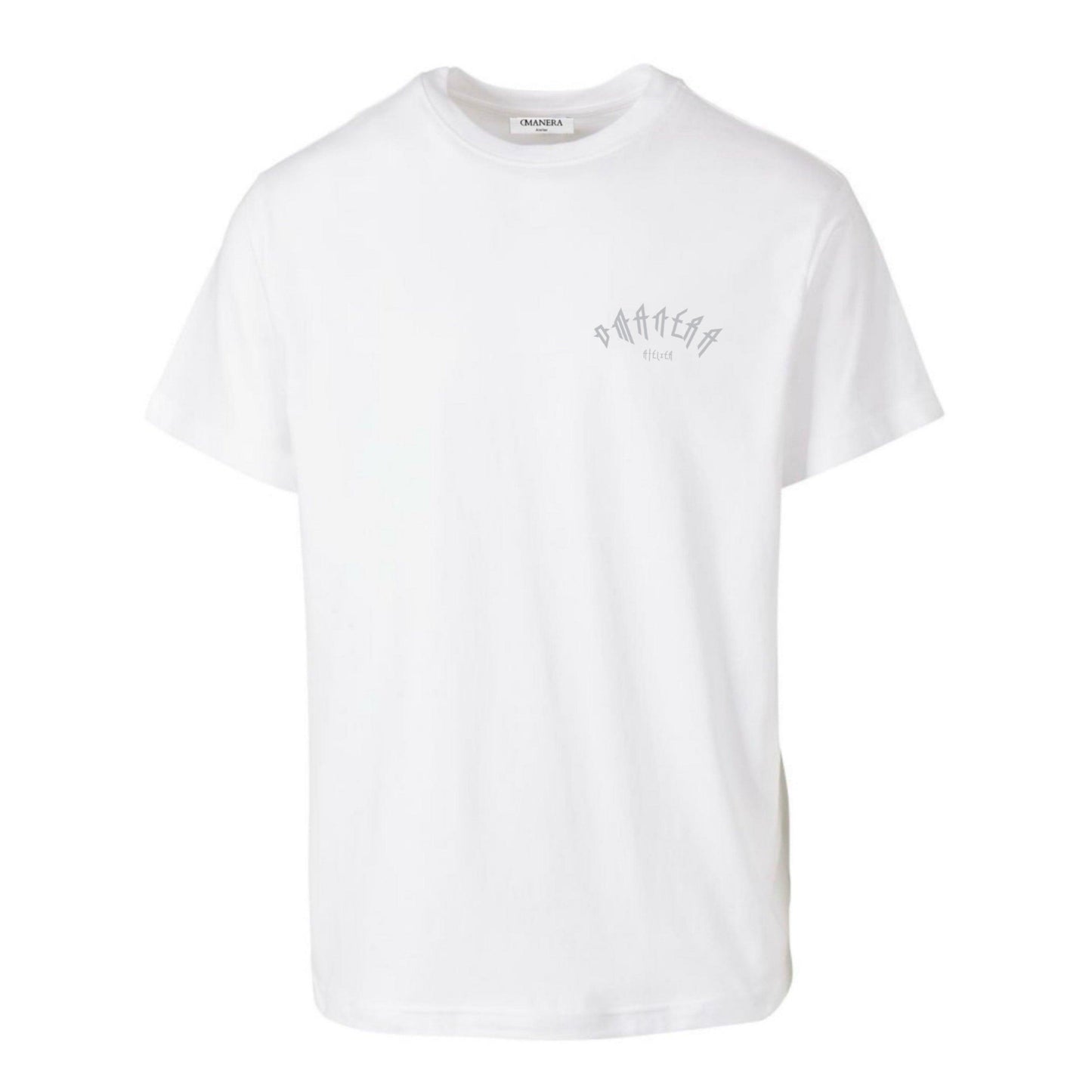 Premium Basic T-Shirt White/Grey - DMANERA Atelier