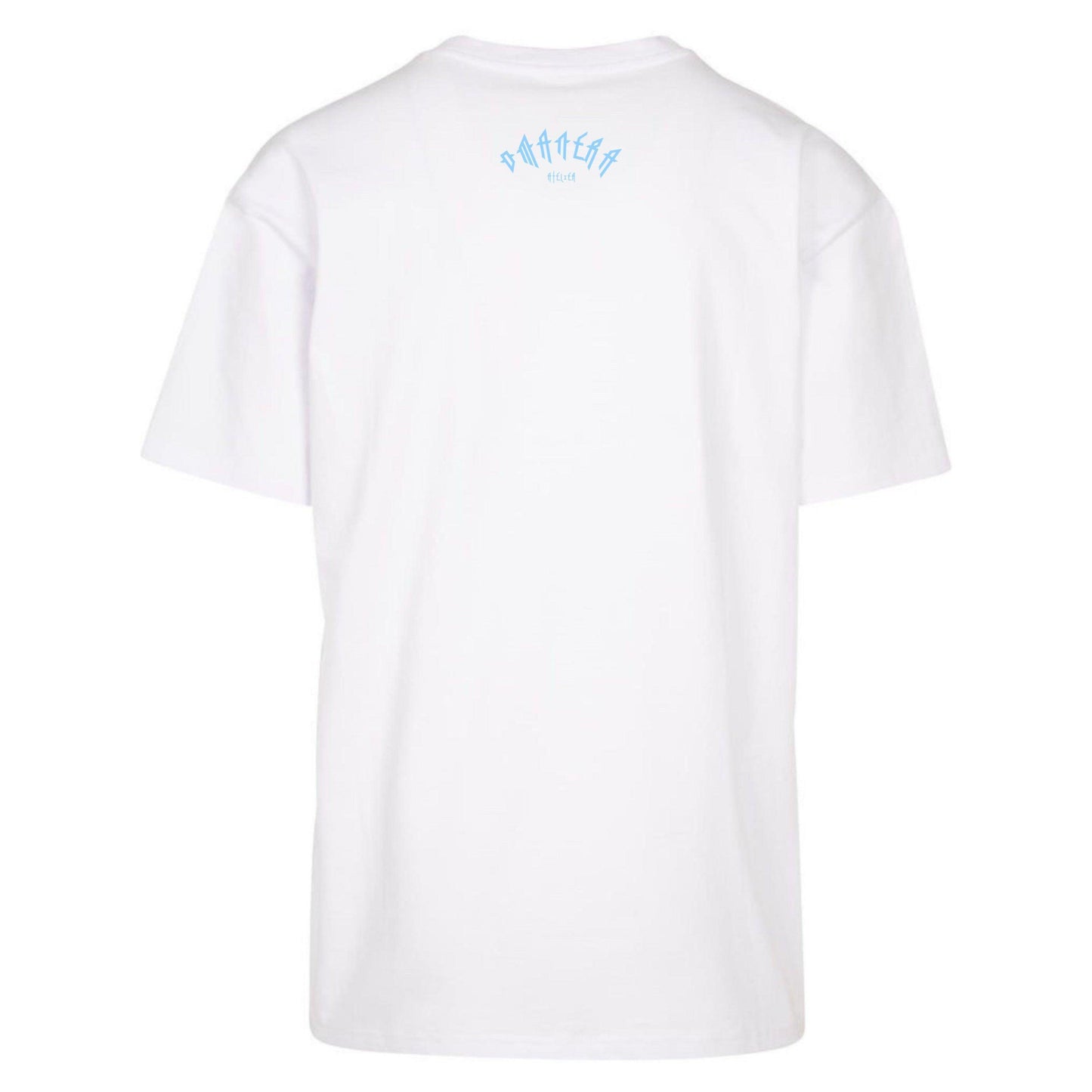 Oversize Shirt White/Lightblue - DMANERA Atelier