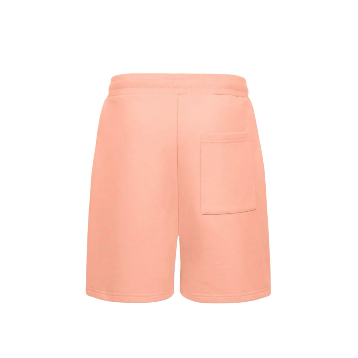 Pfirsichfarbene Shorts mit Gesäßtasche, DMANERA Atelier, hochwertige loungewear Kollektion