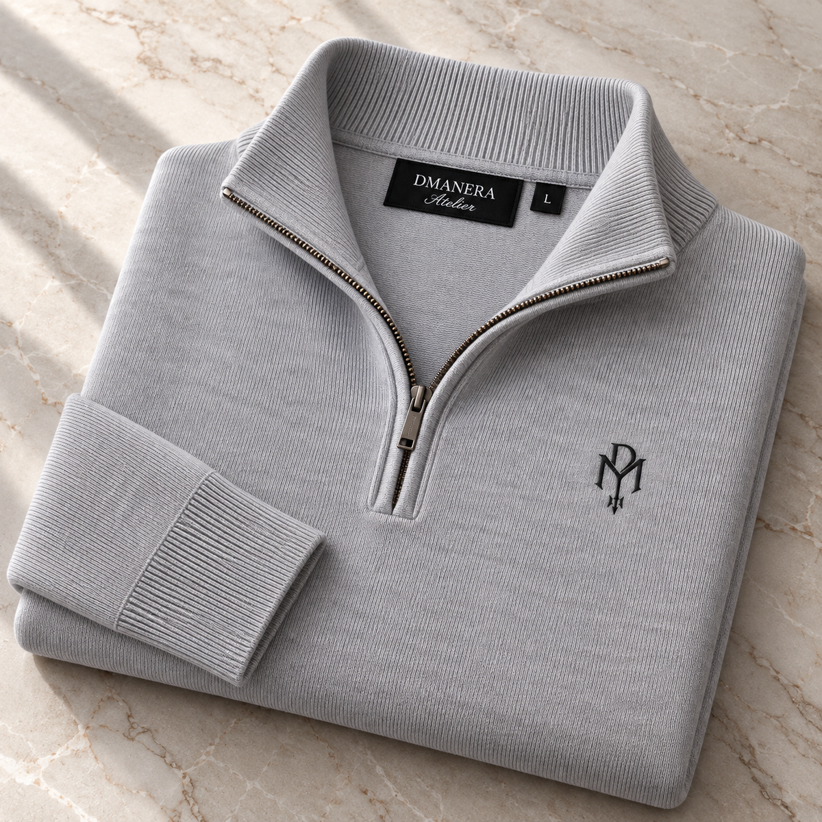 Quarter Zip Strickpullover