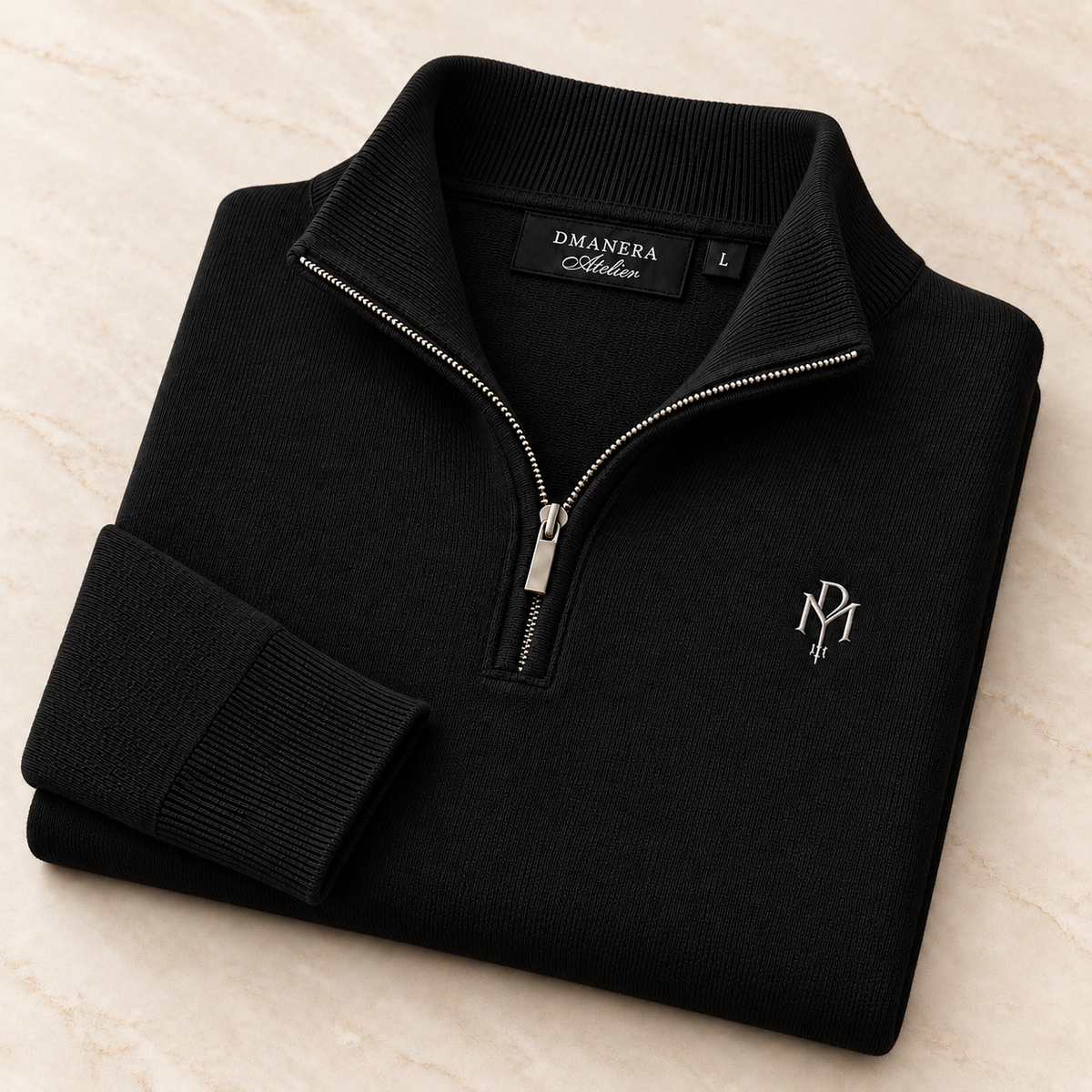 Quarter Zip Strickpullover