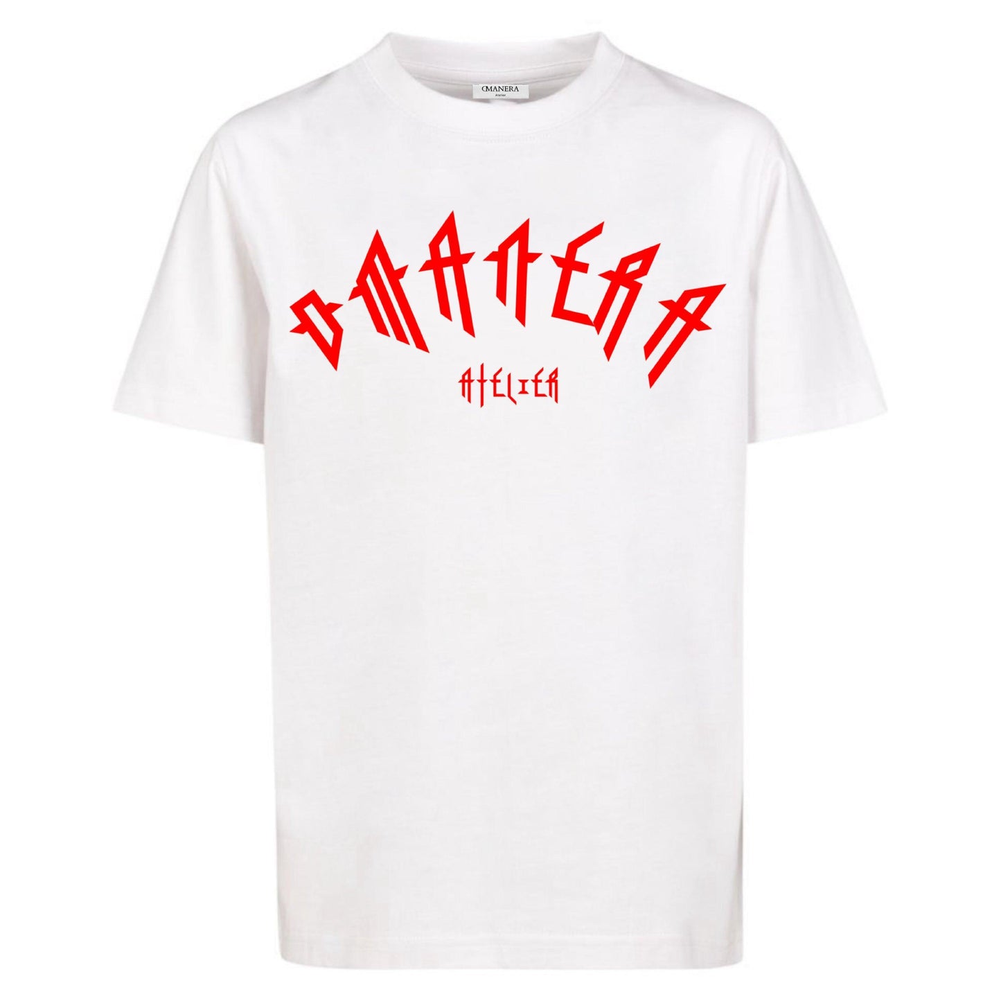 Oversize Shirt White/Red - DMANERA Atelier