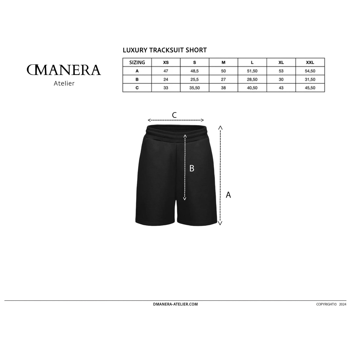 Luxury Tracksuit Short Light Sand - DMANERA Atelier
