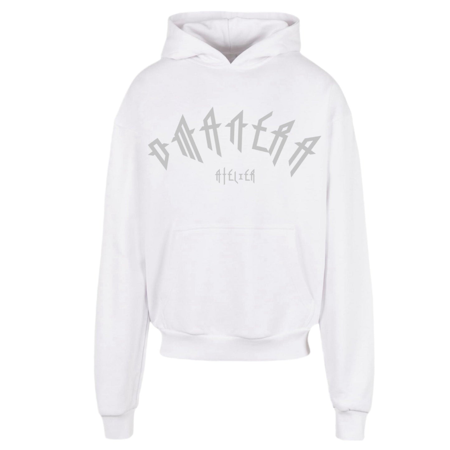 Oversize Hoodie White/Grey - DMANERA Atelier