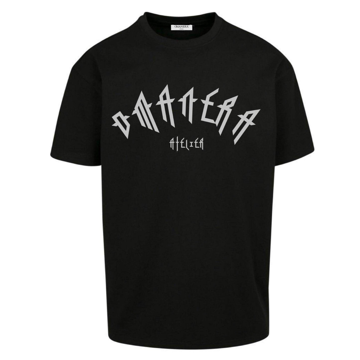 Oversize Shirt Black/Grey - DMANERA Atelier