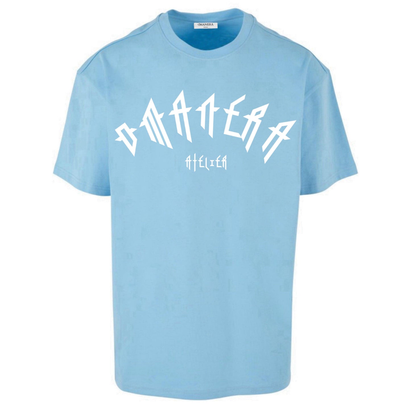 Oversize Shirt Lightblue/White - DMANERA Atelier