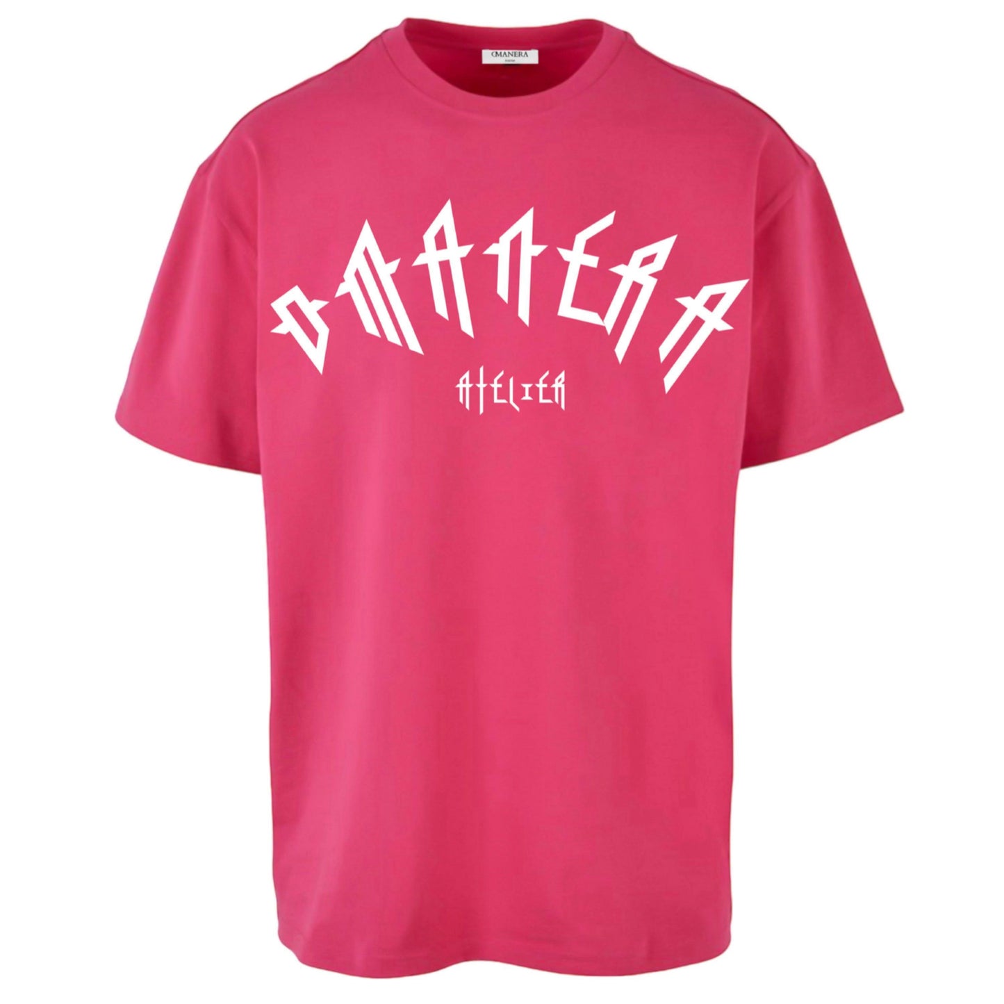Oversize Shirt Paradise Pink/White - DMANERA Atelier