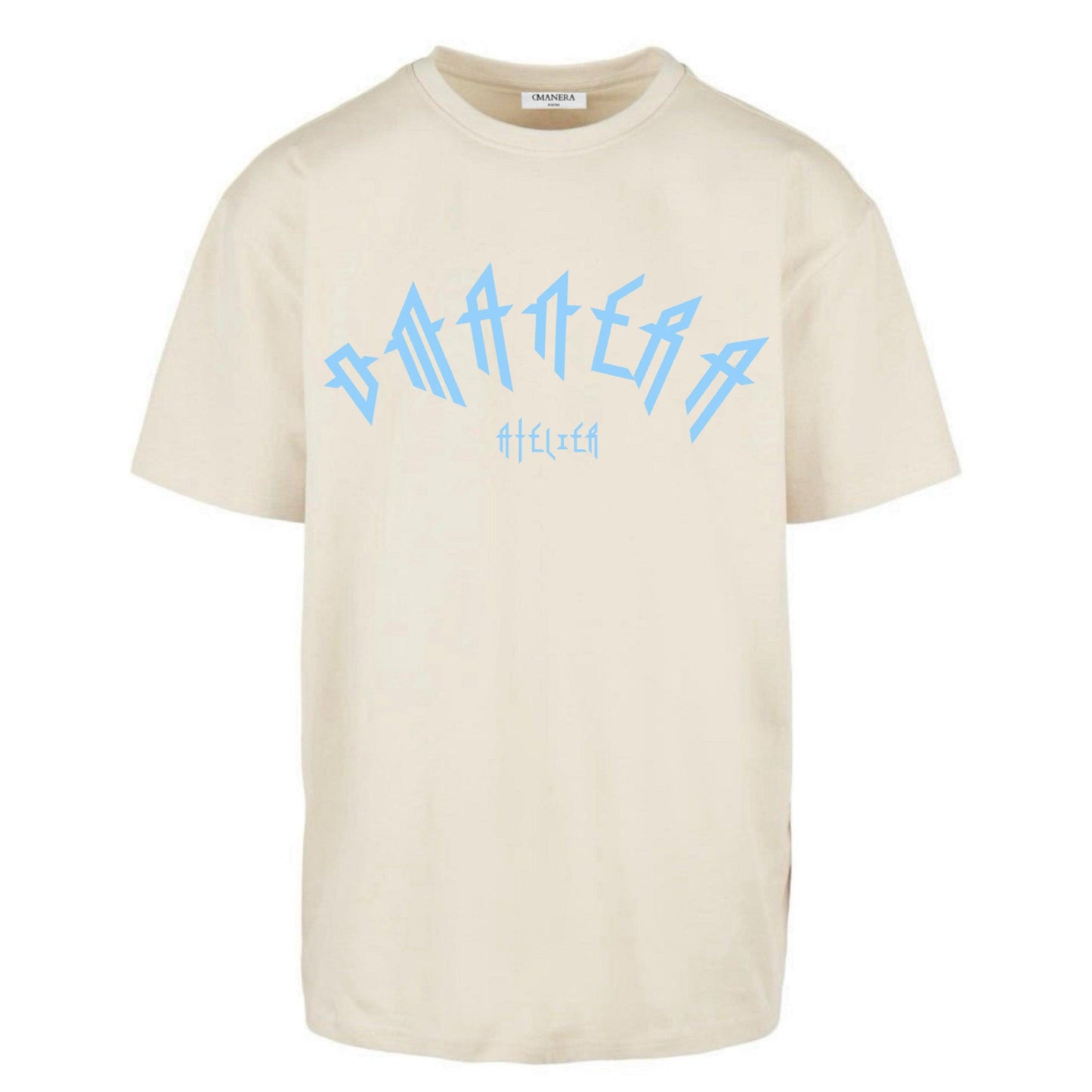 Oversize Shirt Sand/Lightblue - DMANERA Atelier
