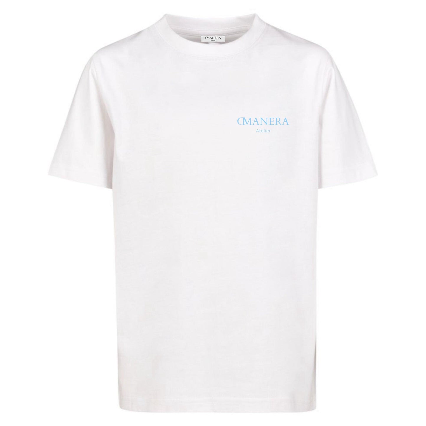 Oversize Shirt White/Lightblue - DMANERA Atelier
