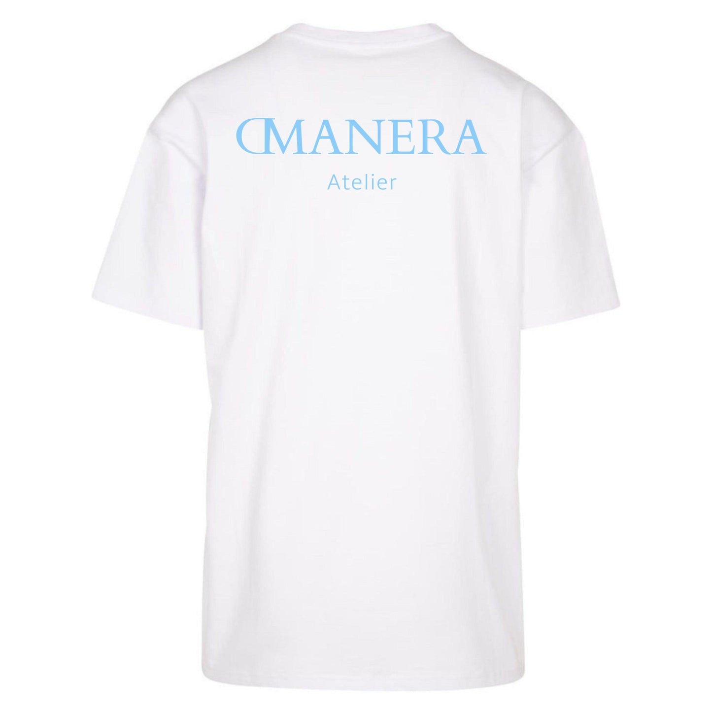 Oversize Shirt White/Lightblue - DMANERA Atelier