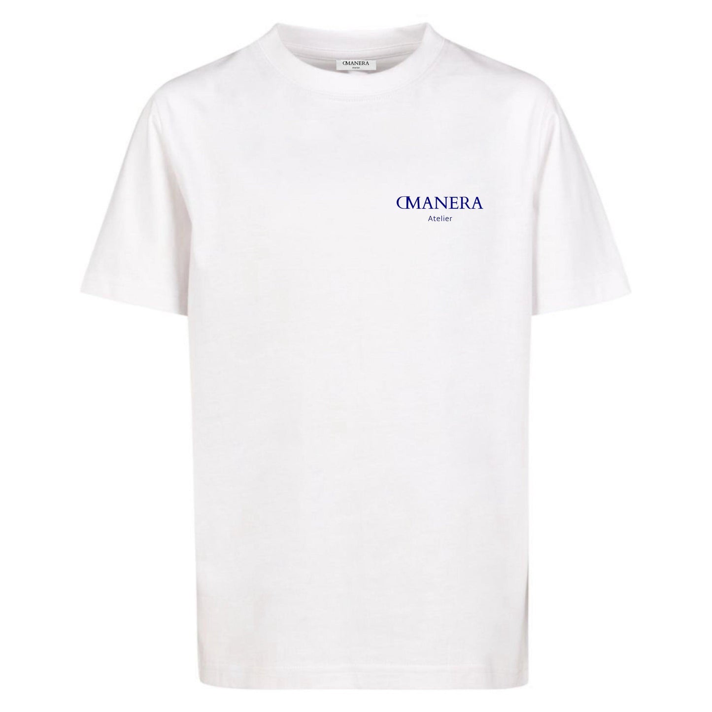 Oversize Shirt White/Navy - DMANERA Atelier