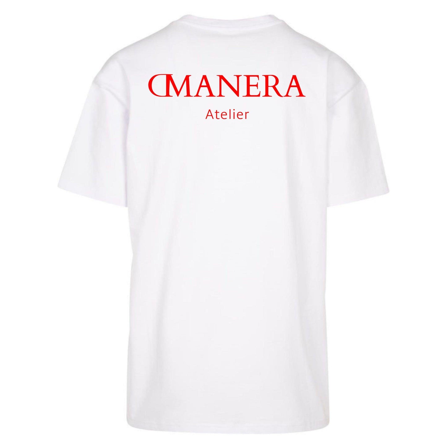 Oversize Shirt White/Red - DMANERA Atelier