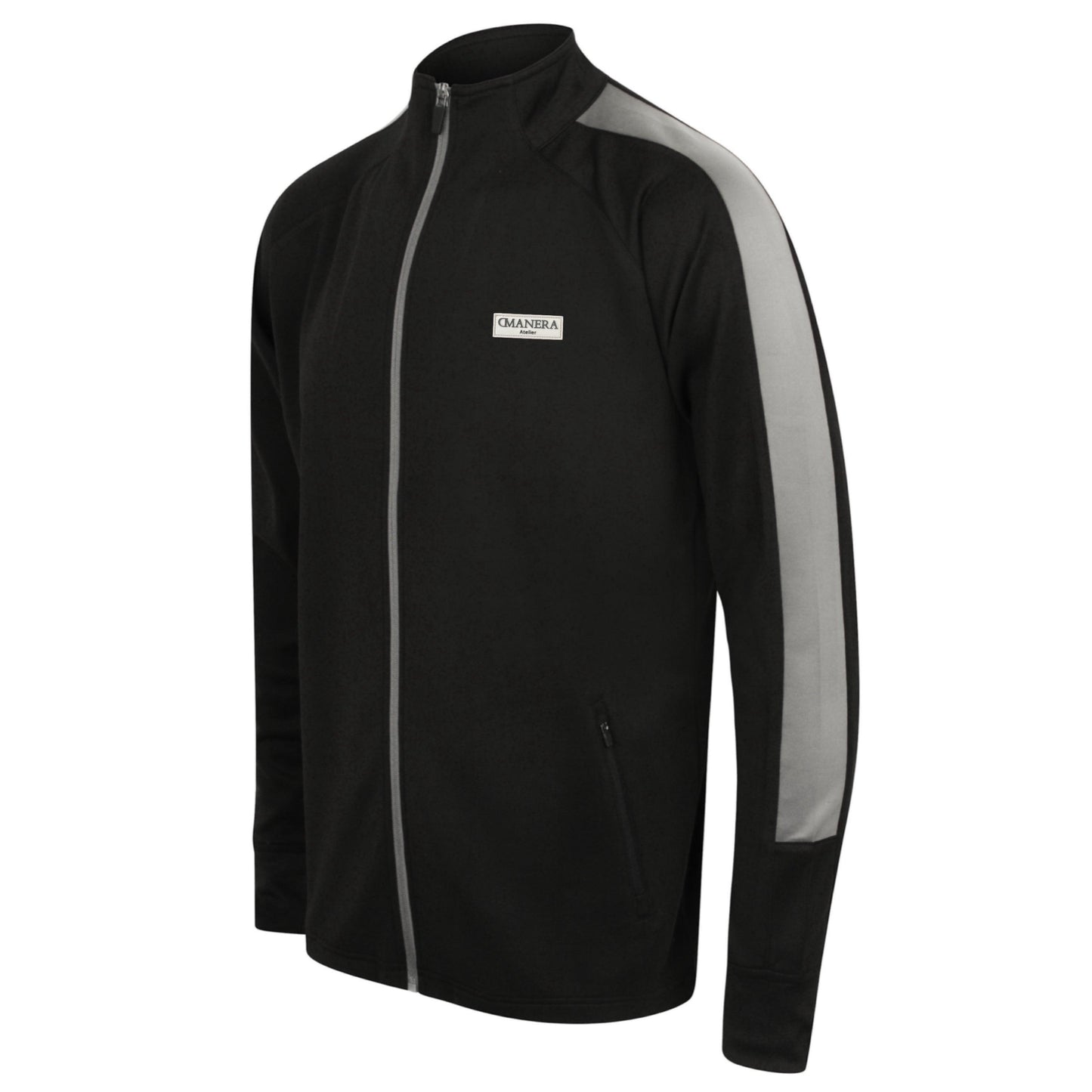 Performance Tracksuit Zip Jacket Black/Grey - DMANERA Atelier