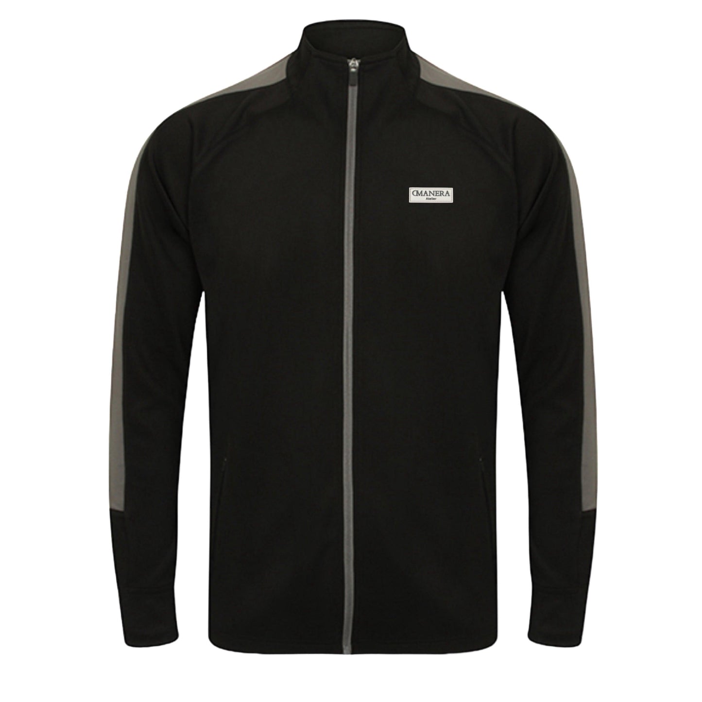 Performance Tracksuit Zip Jacket Black/Grey - DMANERA Atelier