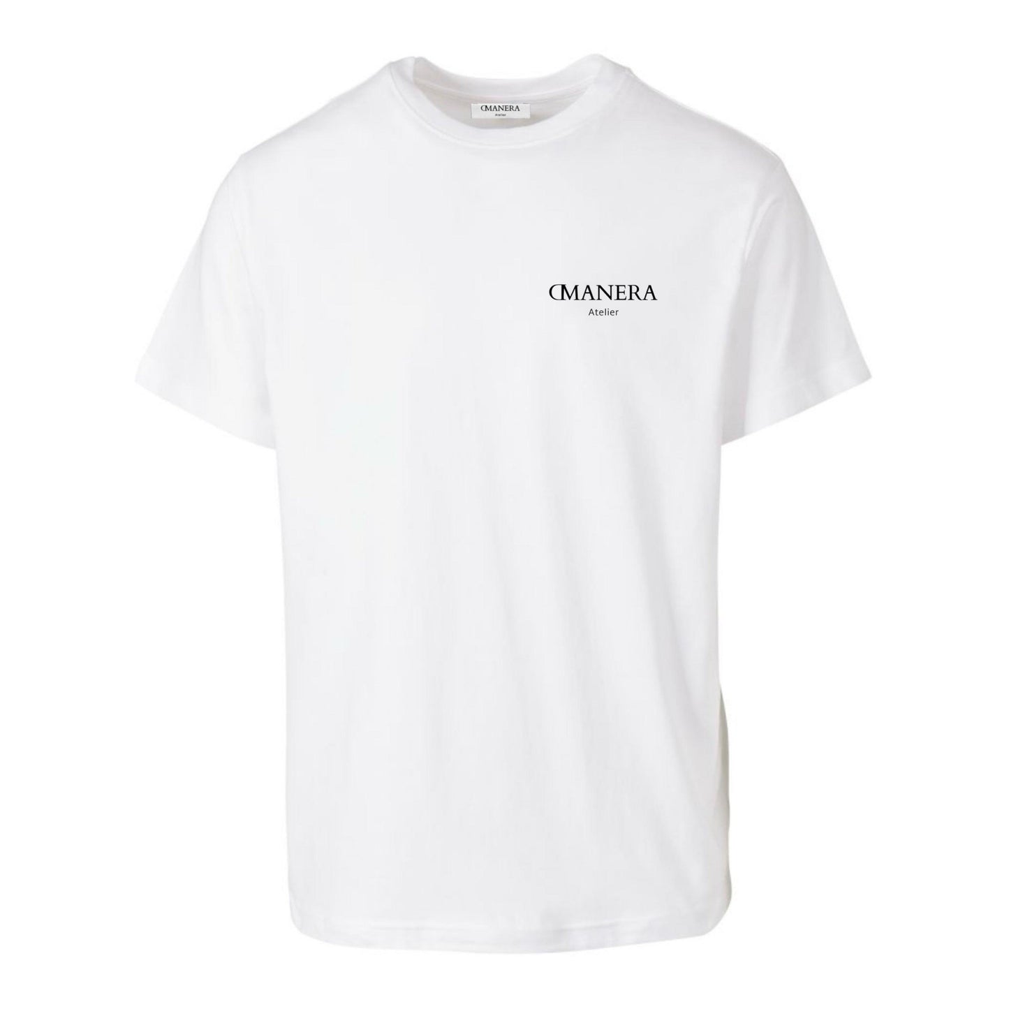 Premium Basic T-Shirt White/Black - DMANERA Atelier