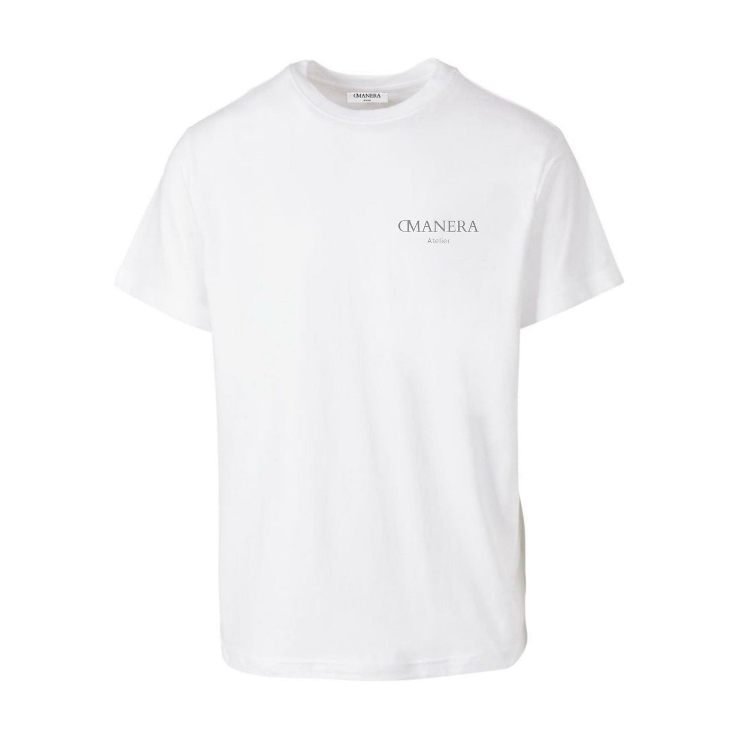 Premium Basic T-Shirt White/Grey - DMANERA Atelier