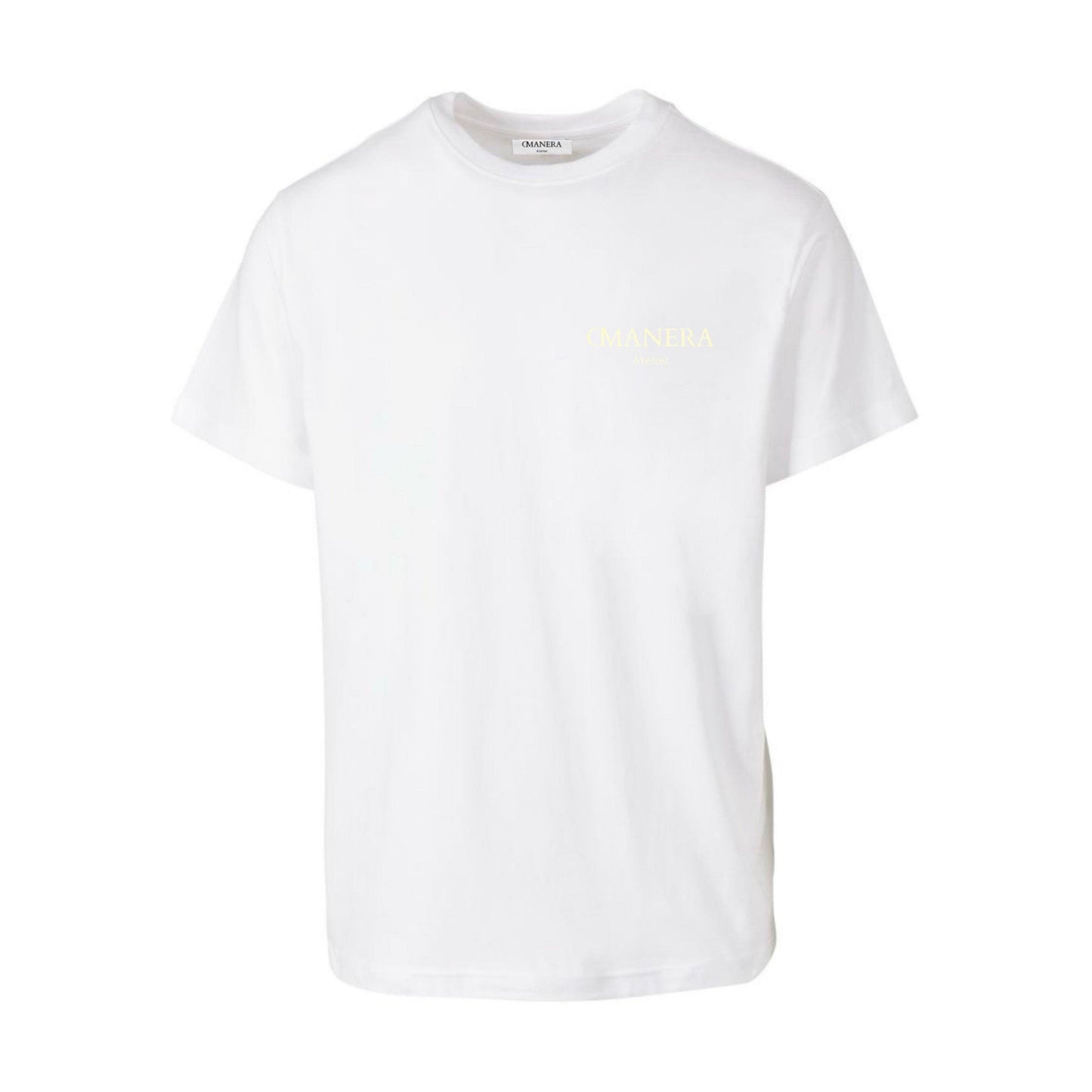 Premium Basic T-Shirt White/Lightyellow - DMANERA Atelier