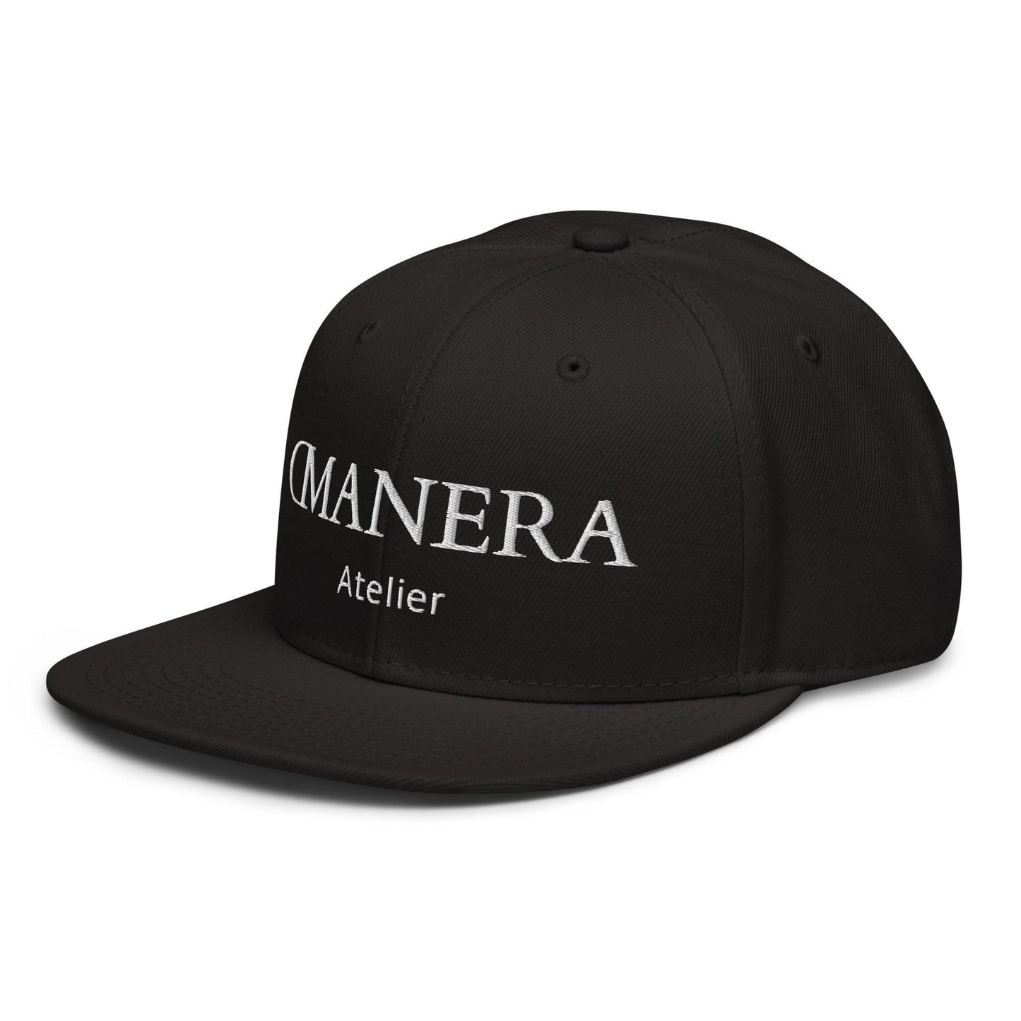 Snapback Cap Black/White - DMANERA Atelier