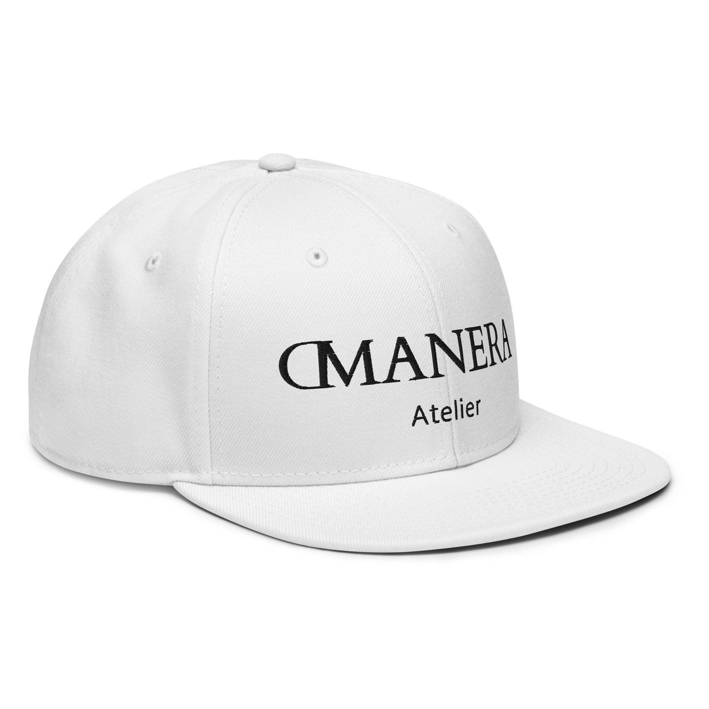 Snapback Cap White/Black - DMANERA Atelier