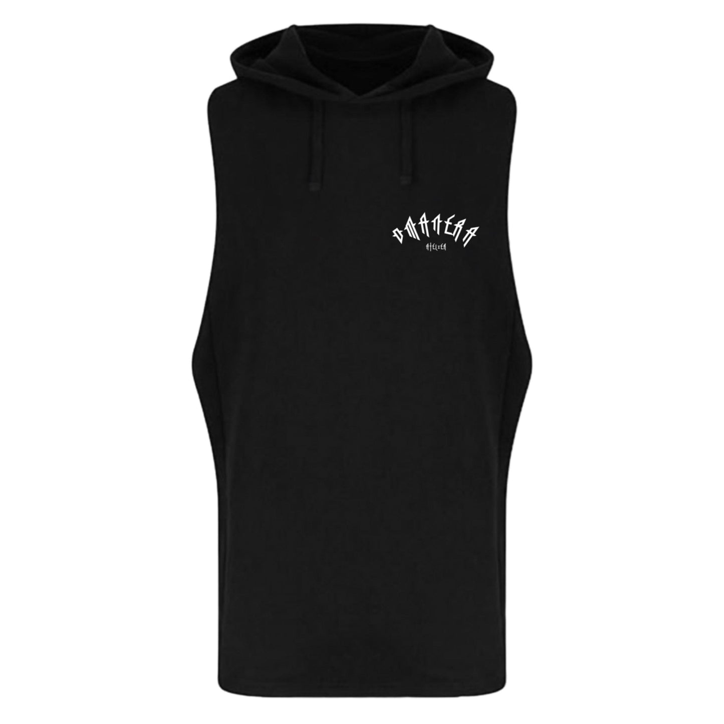 Tank Top Hoodie Black - DMANERA Atelier