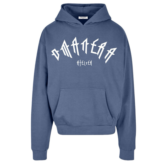 Oversize Hoodie Navy/White