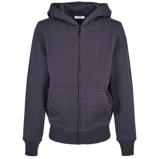 Kids Zip Hoodie Navy Blue - DMANERA Atelier