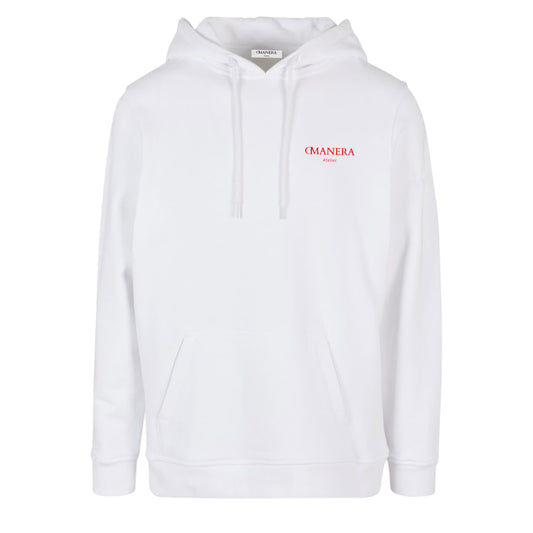 Regular Hoodie White/Red