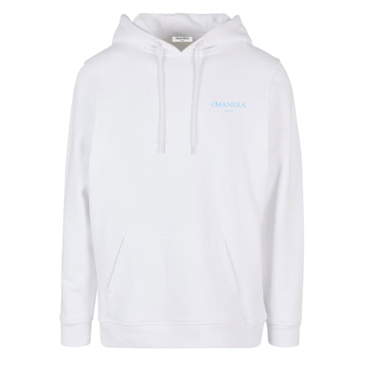 Regular Hoodie White/Lightblue