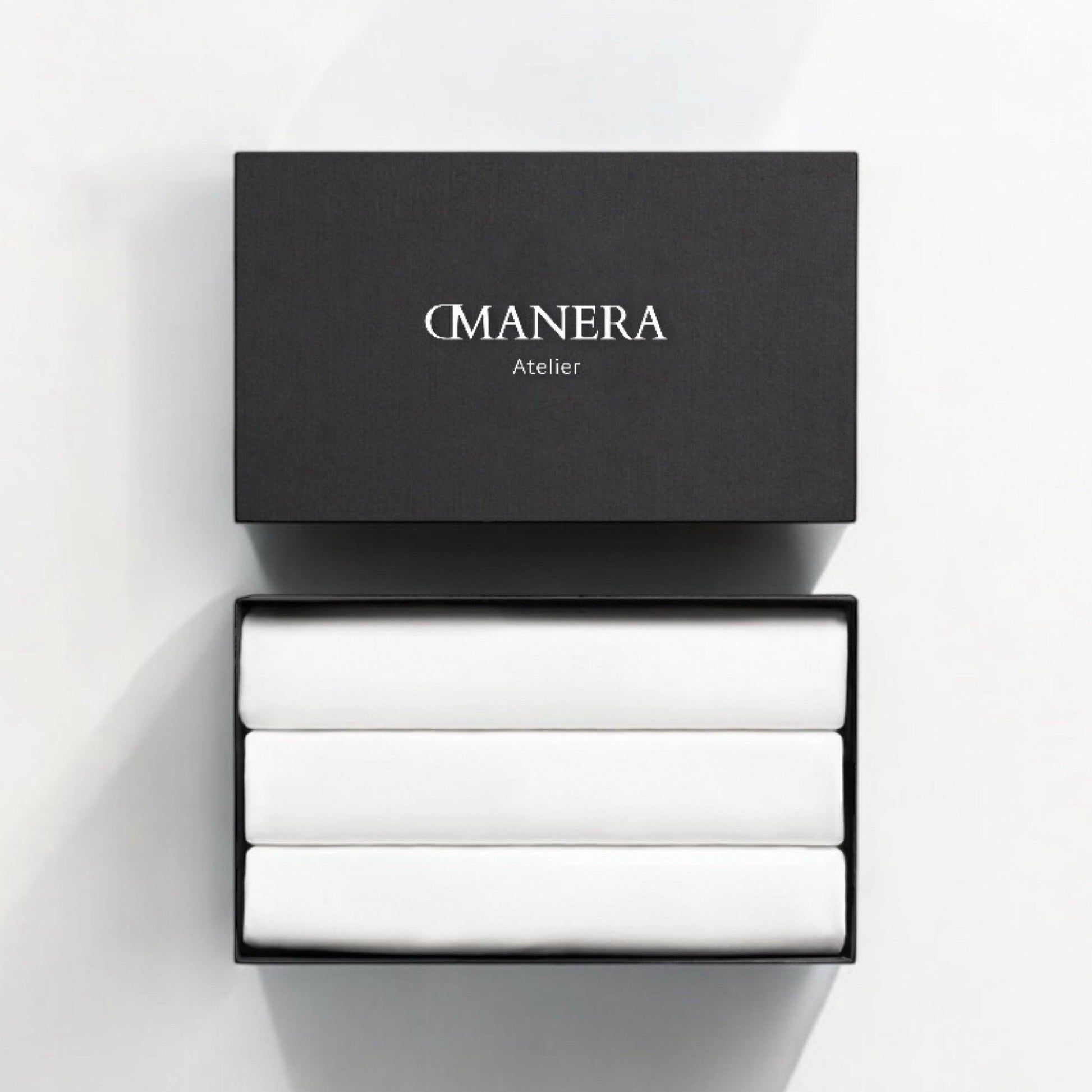 3 Pack RAW White Basic T-Shirt Regular Fit - DMANERA Atelier