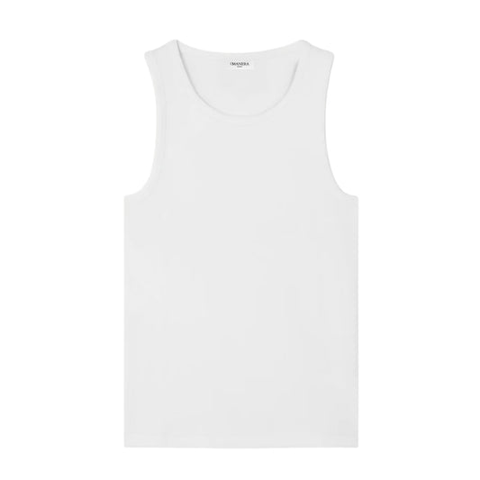 RAW Ribbed Tank Top White
