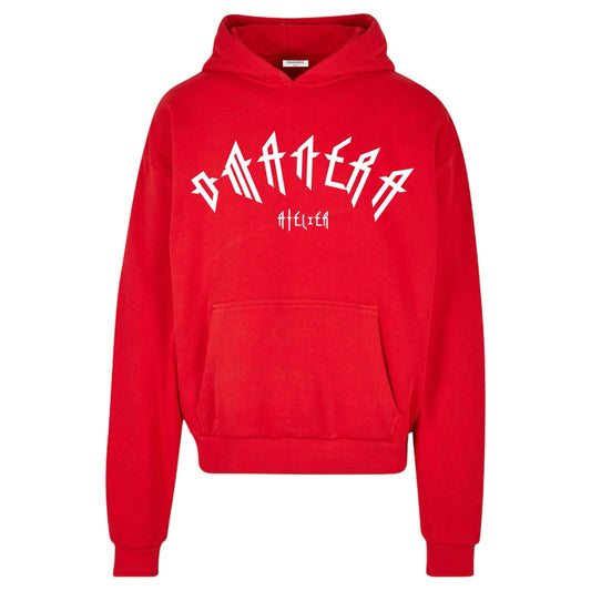 Oversize Hoodie Red/White