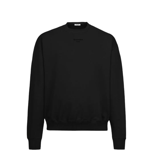 Luxury Tracksuit Crewneck Sweater Black - DMANERA Atelier