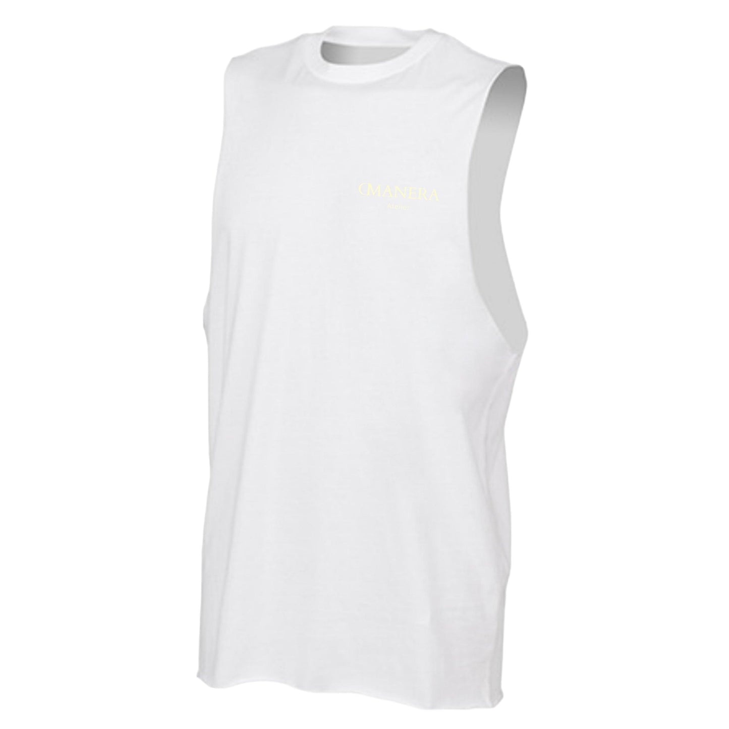 Tank Top White/Lightyellow - DMANERA Atelier