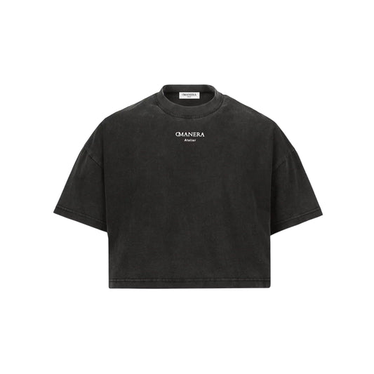 Crop Top Vintage Black