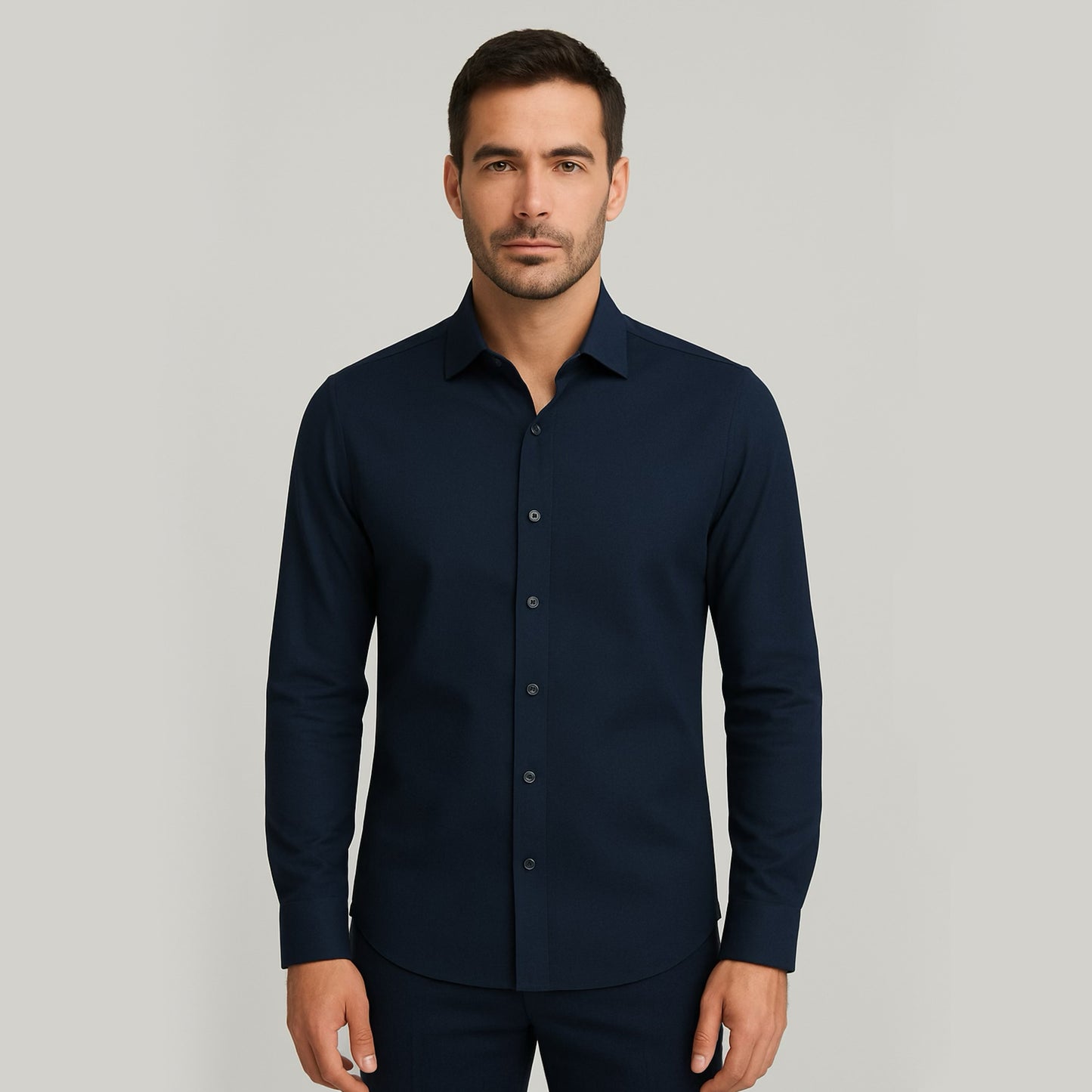 Business-Casual Hemd Navy