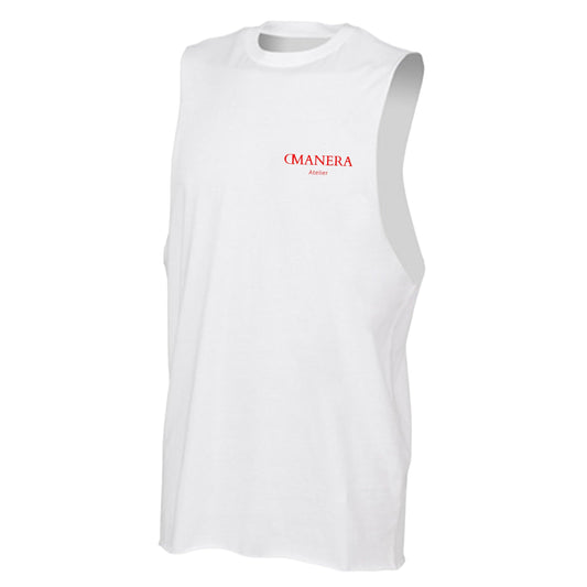 Tank Top White/Red - DMANERA Atelier