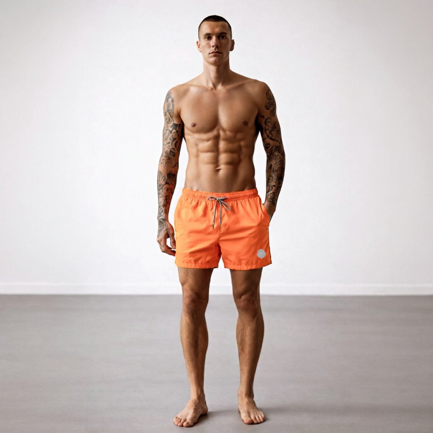 Rubber Swim Short Orange