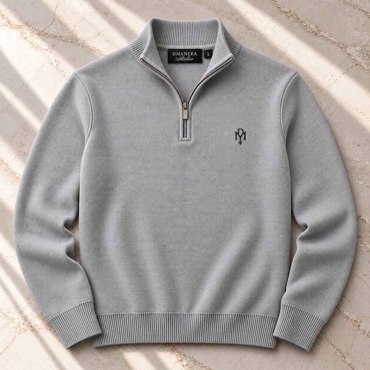 Quarter Zip Strickpullover