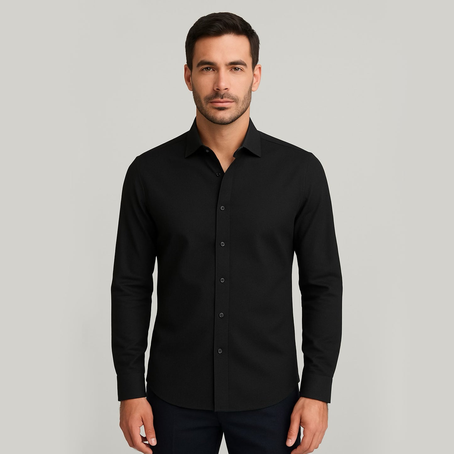 Business-Casual Hemd Black
