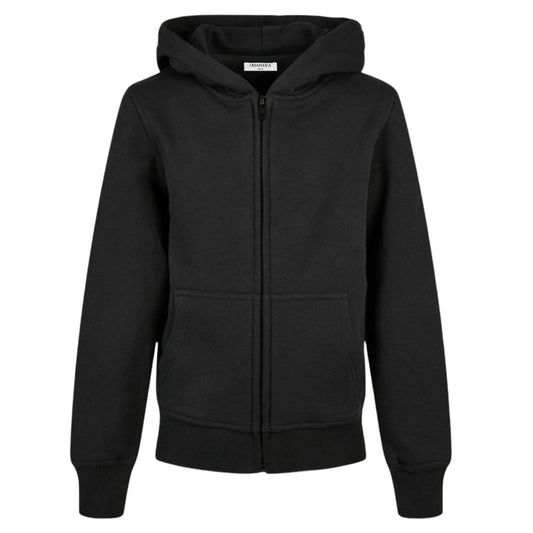 Kids Zip Hoodie Black - DMANERA Atelier