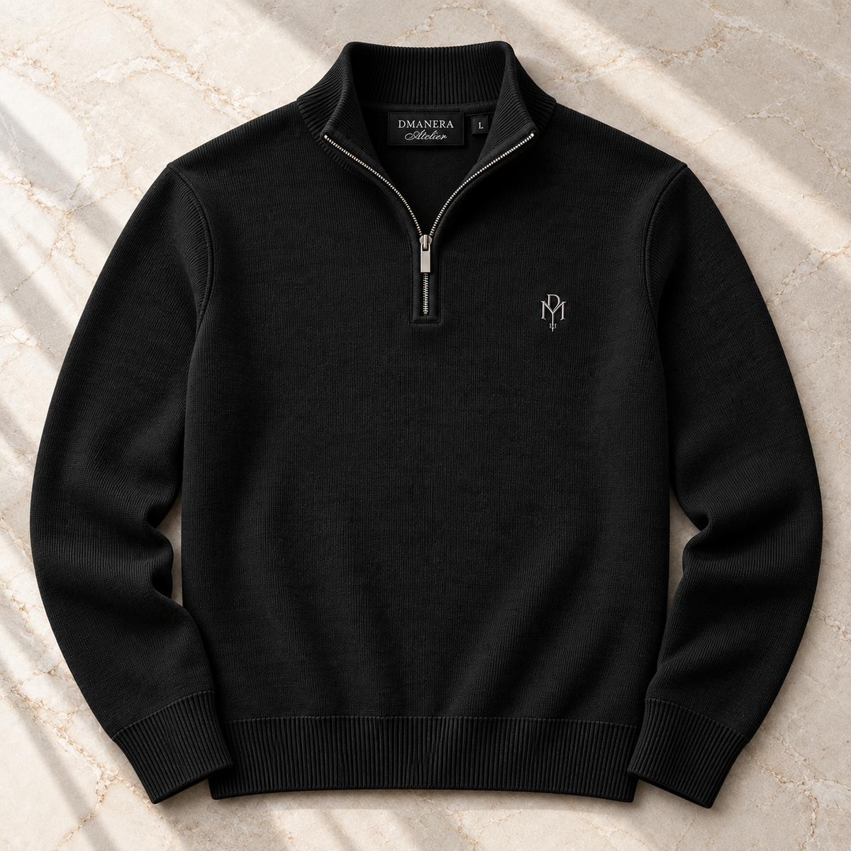 Quarter Zip Strickpullover
