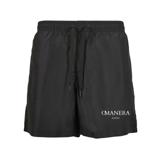 Hybrid Swim Short Black/White - DMANERA Atelier