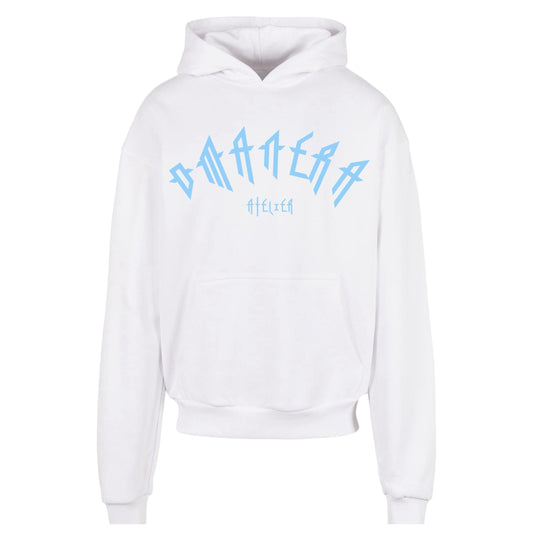 Oversize Hoodie White/Lightblue - DMANERA Atelier