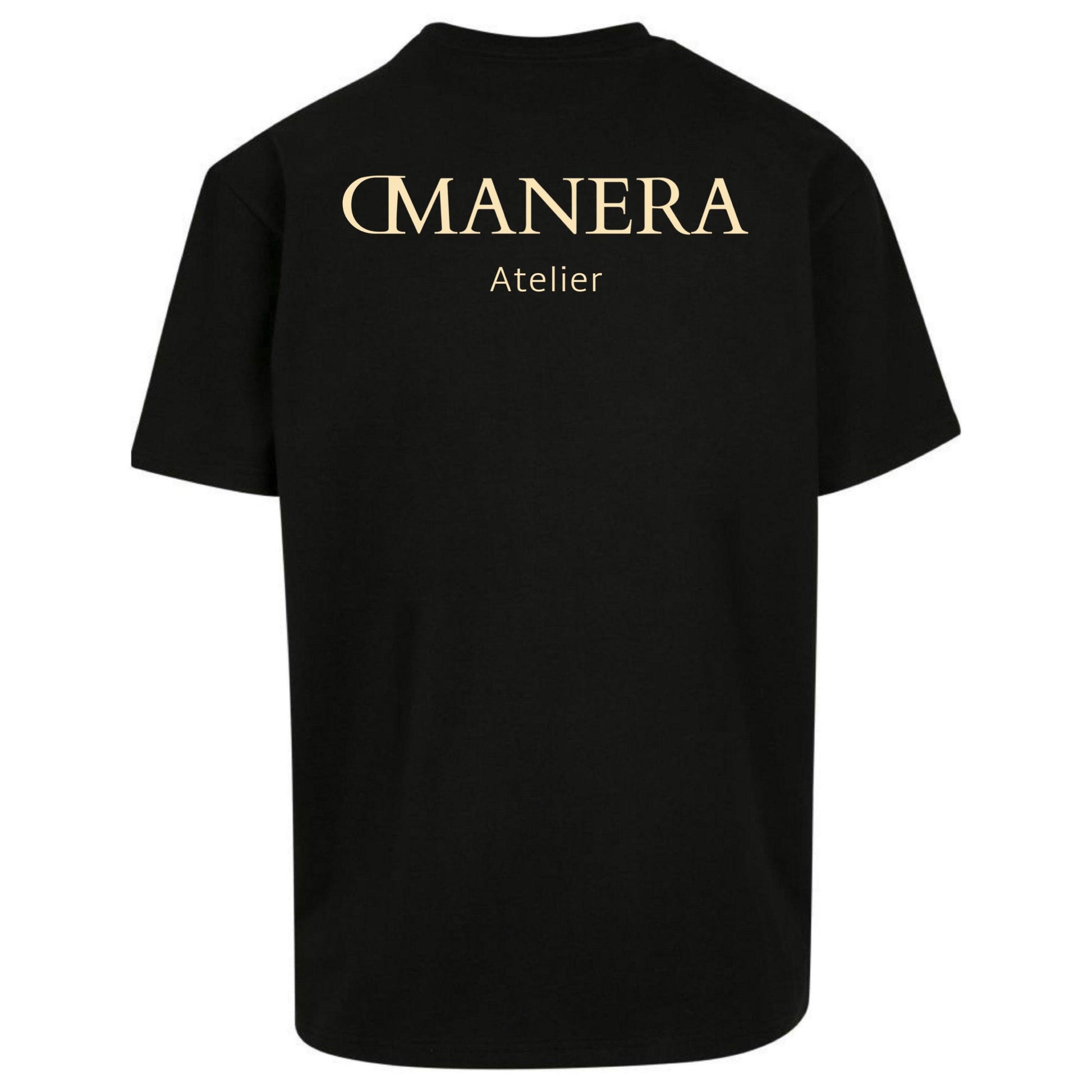 Oversize Shirt Black/Sand - DMANERA Atelier