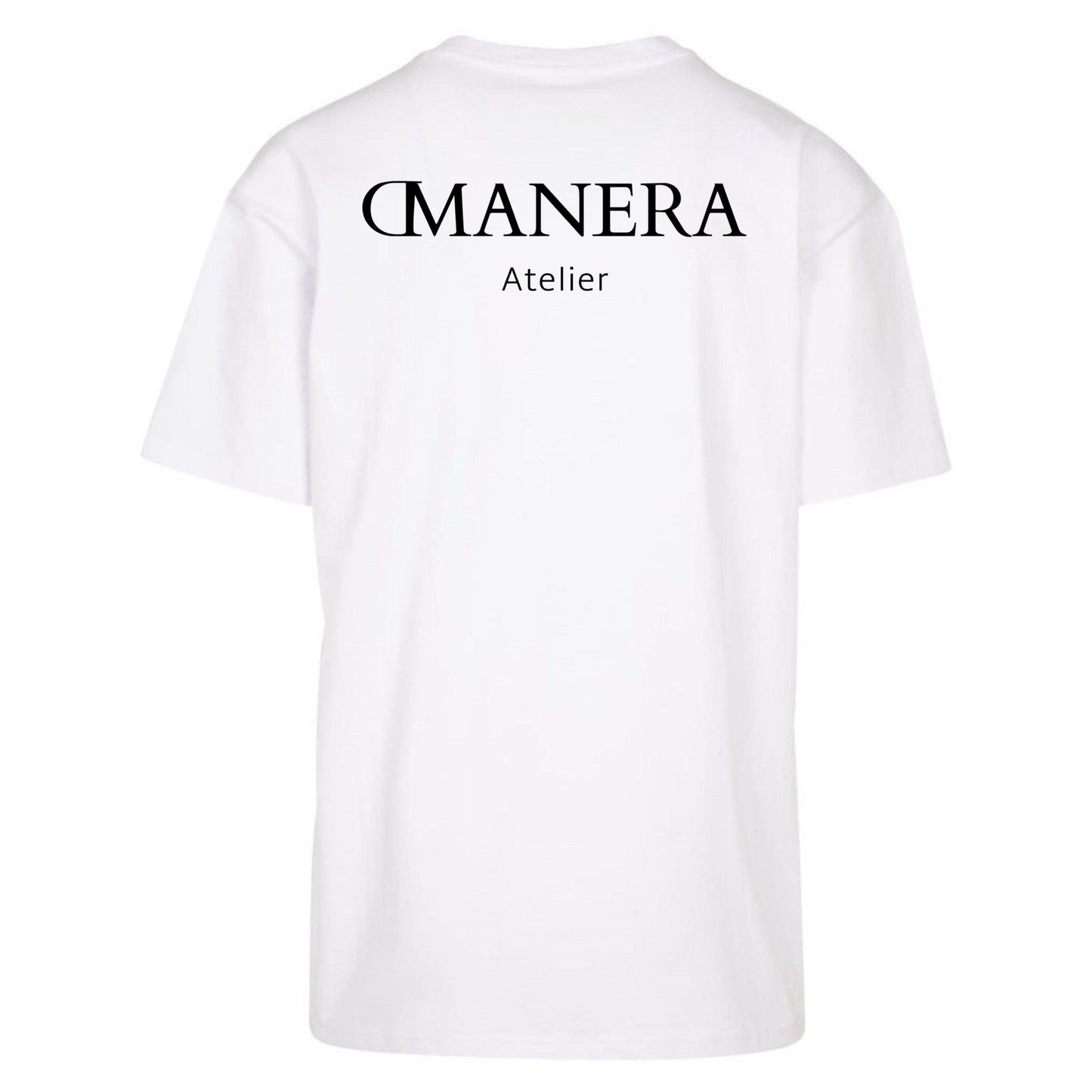 Oversize Shirt White/Black - DMANERA Atelier