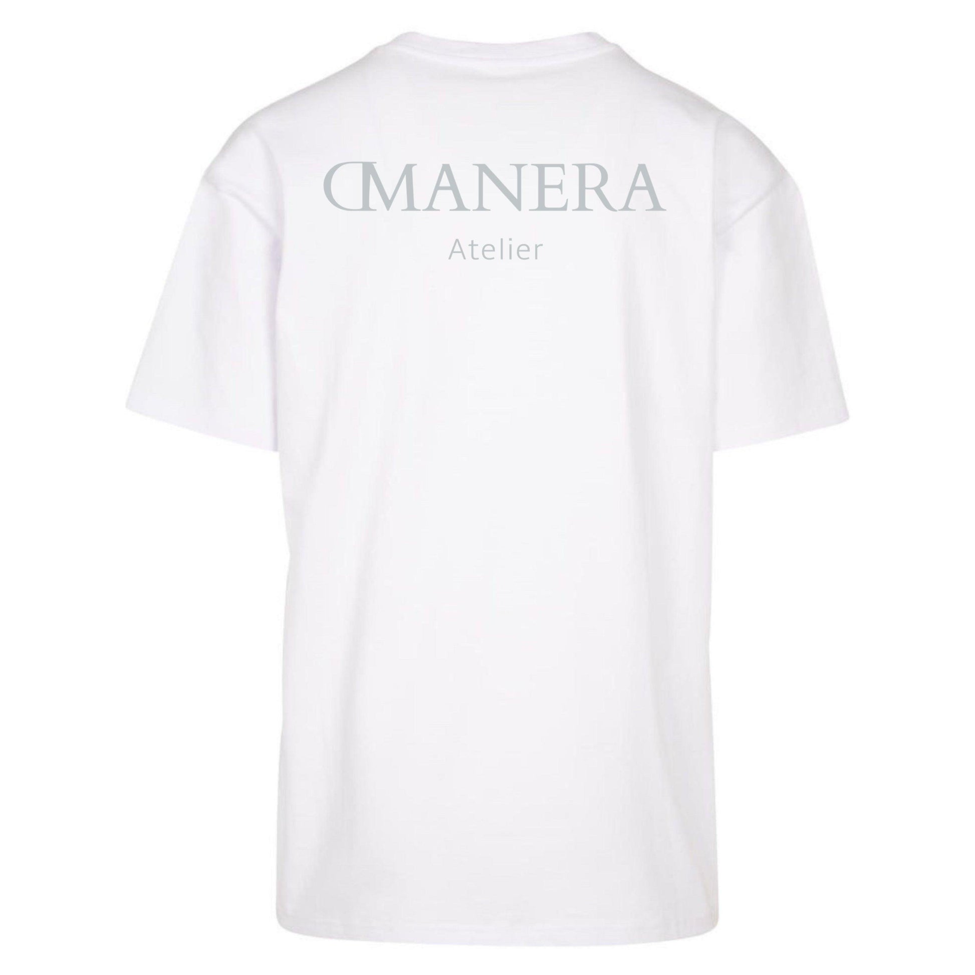 Oversize Shirt White/Grey - DMANERA Atelier